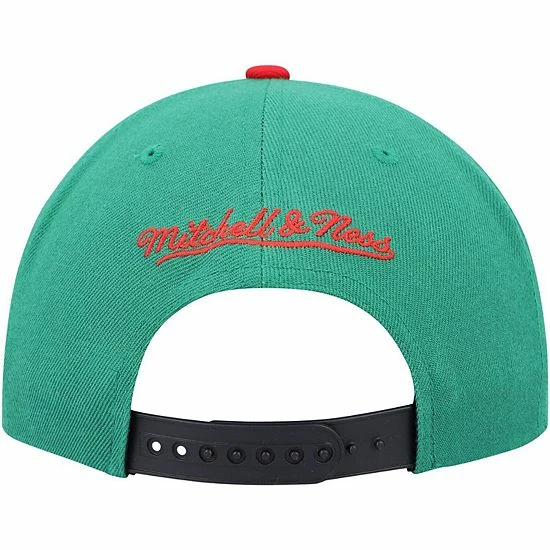 Best deal ⌛ Unbranded Men's Mitchell & Ness Black/Green Chicago Bulls Day One Snapback Hat 🤩 - Image 5