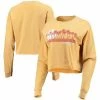 Cheapest 🧨 Unbranded 👩 Women's Gold Florida State Seminoles Beach Club Cropped Long Sleeve T-Shirt 🧨