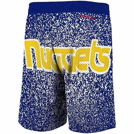 Wholesale ๐ Unbranded Men's Mitchell & Ness Royal Denver Nuggets Hardwood Classics Jumbotron Sublimated Shorts ๐ - Image 2