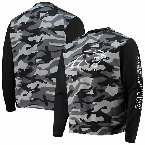Flash Sale ๐งจ Unbranded Men's FOCO Black Carolina Panthers Camo Long Sleeve T-Shirt โ - Image 2