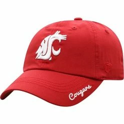 Outlet 💯 Unbranded 👩 Women's Top Of The World Cardinal Washington State Cougars Staple Adjustable Hat 🌟