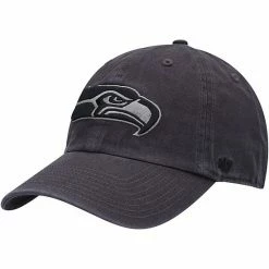 Cheapest 🧨 Unbranded Men's '47 Charcoal Seattle Seahawks Clean Up Tonal Adjustable Hat 🧨