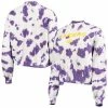 Wholesale 😉 Unbranded 👩 Women's Junk Food Purple Los Angeles Lakers Tie-Dye Pullover Sweatshirt 🔔