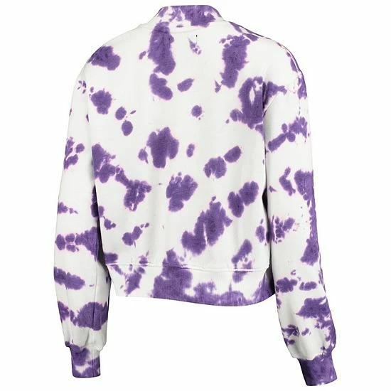 Wholesale ๐ Unbranded ๐ฉ Women's Junk Food Purple Los Angeles Lakers Tie-Dye Pullover Sweatshirt ๐ - Image 3