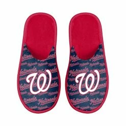 Best Sale 😍 Unbranded Youth FOCO Washington Nationals Scuff Wordmark Slide Slippers 🔥