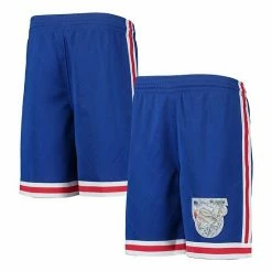 Best deal 🔔 Unbranded Youth Mitchell & Ness Blue New Jersey Nets 1993 Hardwood Classics 75th Anniversary Swingman Shorts 🌟