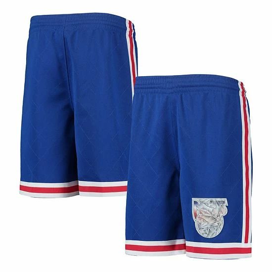 Best deal 🔔 Unbranded Youth Mitchell & Ness Blue New Jersey Nets 1993 Hardwood Classics 75th Anniversary Swingman Shorts 🌟