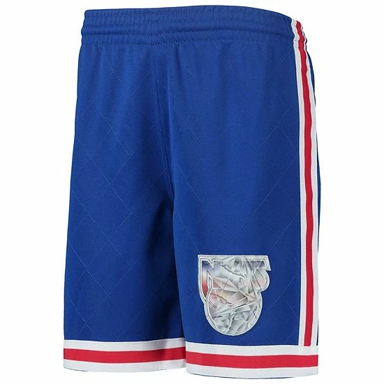 Best deal 🔔 Unbranded Youth Mitchell & Ness Blue New Jersey Nets 1993 Hardwood Classics 75th Anniversary Swingman Shorts 🌟 - Image 2