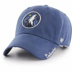 Buy 😉 Unbranded 👩 Women's '47 Navy Minnesota Timberwolves Miata Clean Up Logo Adjustable Hat 🥰