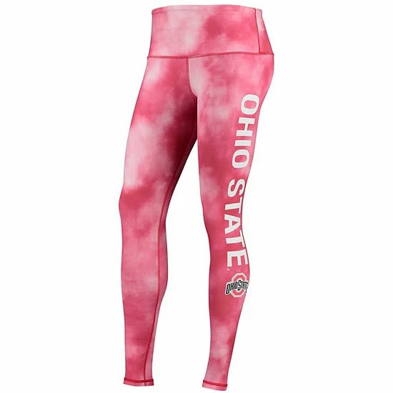 Coupon ๐ Unbranded ๐ฉ Women's ZooZatz Scarlet Ohio State Buckeyes Cloud Dye Mist Leggings ๐งจ - Image 3