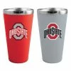 Wholesale 🤩 Unbranded Ohio State Buckeyes Team Color 2-Pack Stainless Steel Pint Glass Set ⌛