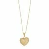 Cheapest 🤩 Unbranded 10k Gold Diamond-Cut Quilted Heart Pendant Necklace 👍