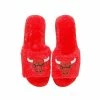 Cheapest 😉 Unbranded 👩 Women's FOCO Red Chicago Bulls Rhinestone Fuzzy Slippers 👏