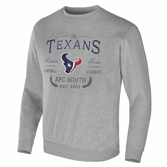 Discount 👏 Unbranded Men's NFL X Darius Rucker Collection By Fanatics Heather Gray Houston Texans Pullover Sweatshirt ⭐ - Image 3