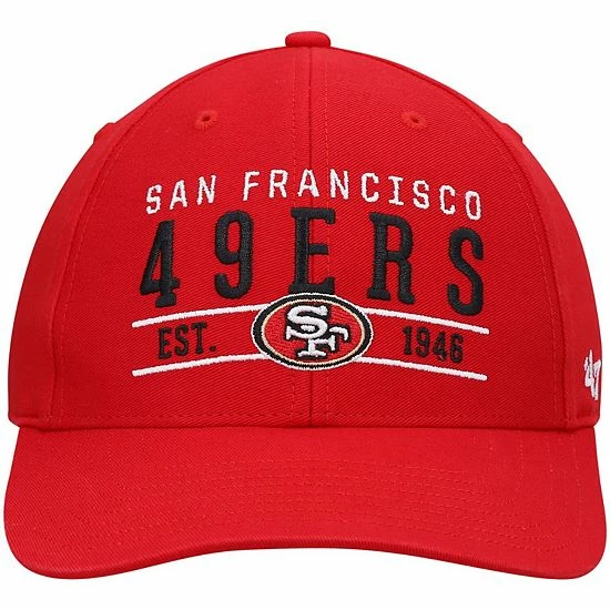 Deals 🛒 Unbranded Men's '47 Scarlet San Francisco 49ers Centerline MVP Adjustable Hat 🛒 - Image 3
