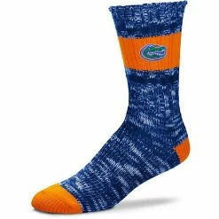 Outlet 🌟 Unbranded 👩 Women's For Bare Feet Florida Gators Alpine Stripes Crew 🧦 Socks 👍