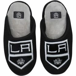 Brand new 😀 Unbranded Youth FOCO Los Angeles Kings Big Logo Colorblock Mesh Slippers 🤩