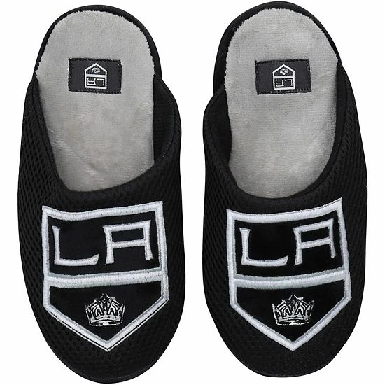 Brand new ๐ Unbranded Youth FOCO Los Angeles Kings Big Logo Colorblock Mesh Slippers ๐คฉ