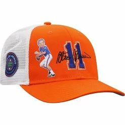 Brand new ⌛ Unbranded Men's Top Of The World Steve Spurrier Orange/White Florida Gators Ring Of Honor Trucker Snapback Hat 🤩