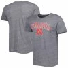 Promo 👍 Unbranded Men's League Collegiate Wear Heather Gray Nebraska Huskers 1965 Arch Victory Falls Tri-Blend T-Shirt ⌛