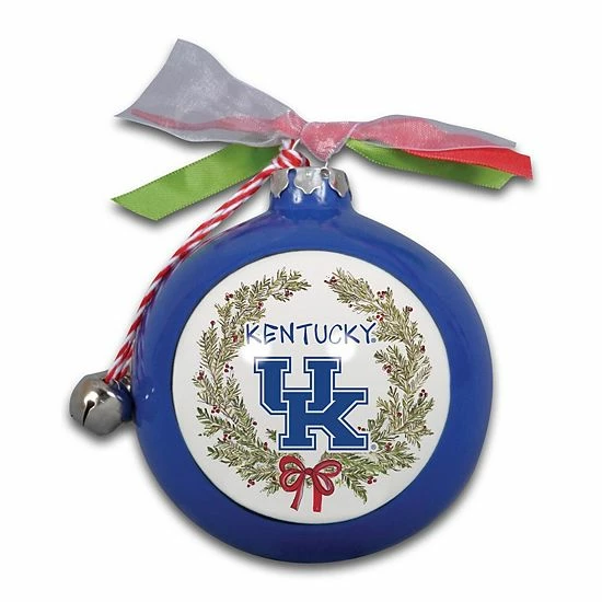 New ✨ Unbranded Kentucky Wildcats Wreath Kickoff Painted Ornament 🌟