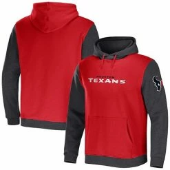 Best reviews of ❤️ Unbranded Men's NFL X Darius Rucker Collection By Fanatics Red/Charcoal Houston Texans Colorblock Pullover Hoodie 🛒