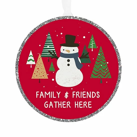 Discount 🔔 Unbranded Family & Friends Gather Here 🎁 Christmas Ornament 🔔