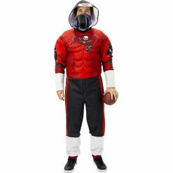 Promo 🔔 Unbranded Men's Red Tampa Bay Buccaneers Game Day Costume 😀