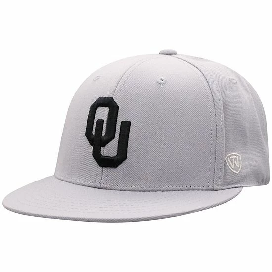 Cheapest ✨ Unbranded Men's Top Of The World Gray Oklahoma Sooners Fitted Hat ⌛ - Image 2