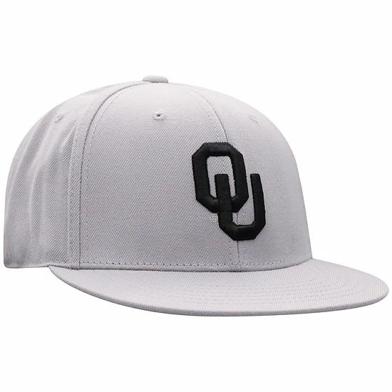 Cheapest ✨ Unbranded Men's Top Of The World Gray Oklahoma Sooners Fitted Hat ⌛ - Image 4