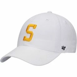Budget 🥰 Unbranded Men's '47 White Pittsburgh Steelers Team Clean Up Adjustable Hat 🤩