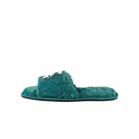 New ✨ Unbranded 👩 Women's FOCO Green Michigan State Spartans Rhinestone Fuzzy Slippers ⌛ - Image 3