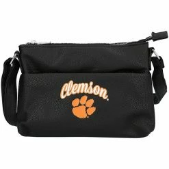 Best Sale 🔥 Unbranded 👩 Women's FOCO Clemson Tigers Logo Script Crossbody 👜 Handbag 🌟