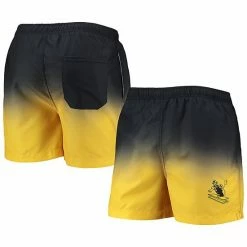 Buy 😉 Unbranded Men's FOCO Black/Gold Pittsburgh Steelers Retro Dip-Dye Swim Shorts 🔔