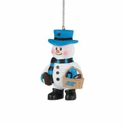Buy 🧨 Unbranded FOCO Carolina Panthers Snowman Basket Ornament 🤩