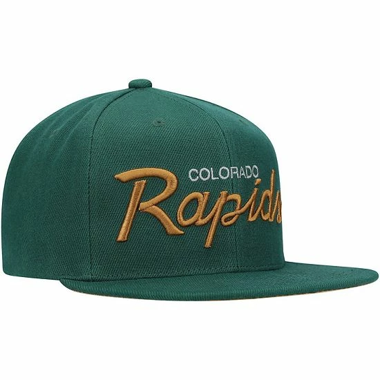 Hot Sale ๐คฉ Unbranded Men's Mitchell & Ness Green Colorado Rapids Historic Logo Since '96 Foundation Script Snapback Hat โ - Image 3