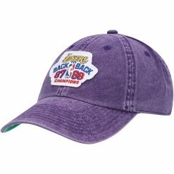 Outlet ✨ Unbranded Men's Mitchell & Ness Purple Los Angeles Lakers Hardwood Classics Back To Back '87-'88 Champions Adjustable Dad Hat ✔️