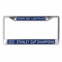Best Pirce 😉 Unbranded WinCraft Tampa Bay Lightning 2021 Stanley Cup Champions Metal Laser-Cut License Plate Frame 🎁