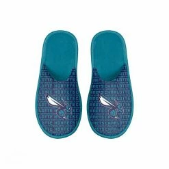 Best Pirce 🧨 Unbranded Youth FOCO Charlotte Hornets Scuff Wordmark Slide Slippers 🥰
