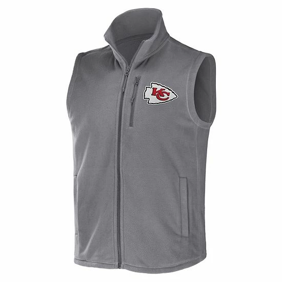 Cheap ๐ฅฐ Unbranded Men's NFL X Darius Rucker Collection By Fanatics Gray Kansas City Chiefs Polar Fleece Full-Zip Vest ๐ - Image 3