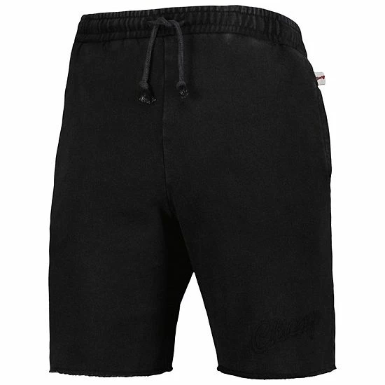 Best deal ⭐ Unbranded Men's Mitchell & Ness Black Chicago Bulls French Terry Tonal Fleece Shorts 🥰 - Image 3