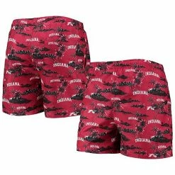 Cheapest ❤️ Unbranded Men's FOCO Crimson Indiana Hoosiers Island Palm Swim Trunks 🛒