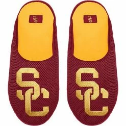 Discount 💯 Unbranded Youth FOCO USC Trojans Big Logo Colorblock Mesh Slippers 🧨