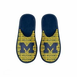 Coupon ⌛ Unbranded Youth FOCO Michigan Wolverines Scuff Wordmark Slide Slippers 💯