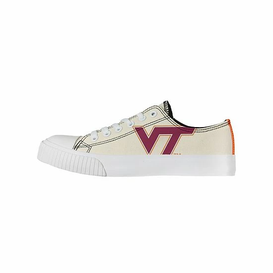 Top 10 🎁 Unbranded 👩 Women's FOCO Cream Virginia Tech Hokies Low Top Canvas 👟 Shoes 🎁