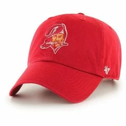 Discount 👍 Unbranded Men's '47 Red Tampa Bay Buccaneers Clean Up Legacy Adjustable Hat 🛒