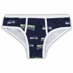 Buy 😉 Unbranded 👩 Women's Concepts Sport College Navy Seattle Seahawks Breakthrough Allover Print Knit Panties 🥰
