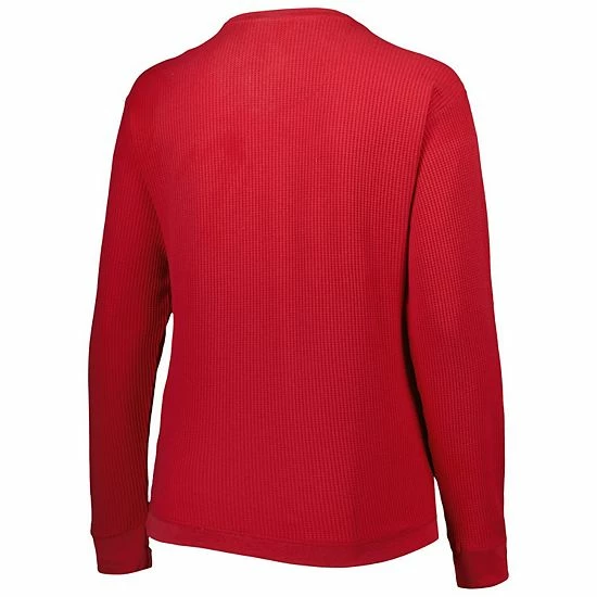 Outlet ๐ Unbranded ๐ฉ Women's Pressbox Crimson Alabama Crimson Tide Surf Plus Size Southlawn Waffle-Knit Thermal Tri-Blend Long Sleeve T-Shirt ๐ - Image 4