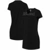 Hot Sale 😉 Unbranded 👩 Women's Concepts Sport Black Miami Marlins Fairway Night T-Shirt 👏