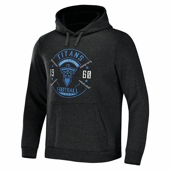 Best Pirce 🤩 Unbranded Men's NFL X Darius Rucker Collection By Fanatics Heather Charcoal Tennessee Titans Radar Pullover Hoodie 👏 - Image 3